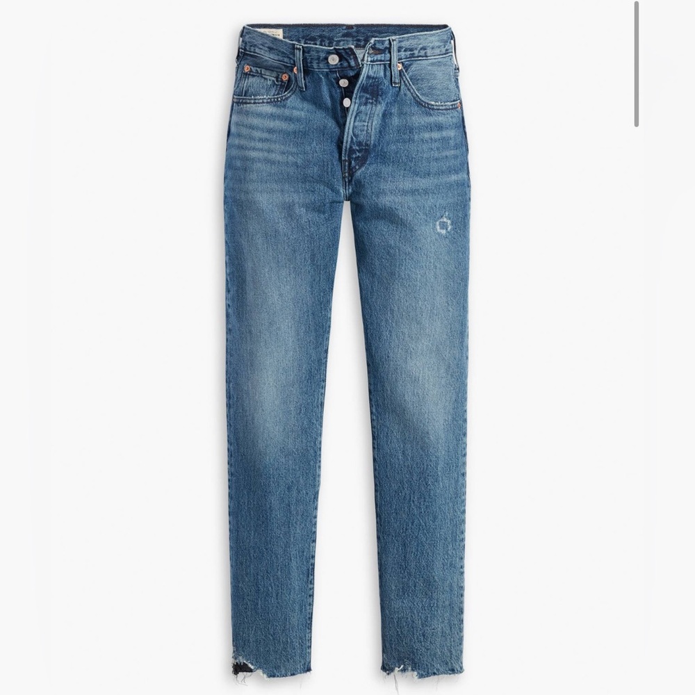 LEVIS PREMIUM 501 Skinny Jeans SIZE: 26x28 COLOR: Mended Ways-Dark Wash